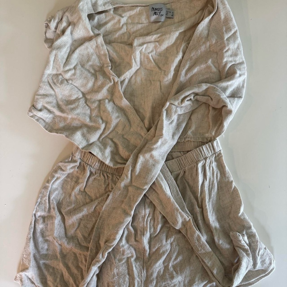 Princess Polly Cream Jumpsuit